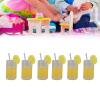 LBEC Miniature Lemonade Glasses, Resin Pack of 20 Dollhouse Lemonade Glasses for Decoration view 3