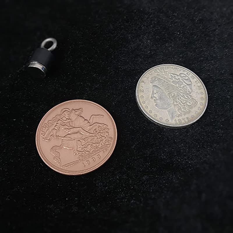 SUMAG Magnetic Scotch and Soda (Morgan Dollar and Queen Victoria Ancient Coin) Magic Tricks for Magicians Close up Illusions Gimmicks Mentalism Props
