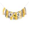 Bee Theme High Chair Banner - Happy 1st Bee Day Birthday Banner, First Birthday Decoration for Boys and Girls, Bumble Be e Themed Bday Party Decoration view 2