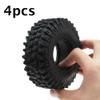 4X RC Crawler Car Tires Multiple Sipes Grip Tires Model Car DIY Replacement for Axial (SCX10 90046 D90 TRX-4 1/10) view 2