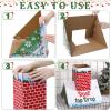 Eaasty Christmas Bean Bag Toss Drop Game Cardboard Chimney Cornhole Set Christmas Party Games with 6 Toss Bags for Outdoor Lawn Adults Family view 3