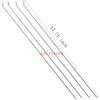 Ltvystore 10Pcs 1.5 x 450mm Z Push Rods Parts & 10Pcs Adjustable Pushrod Connector Linkage Stopper 1.8mm & 10Pcs Nylon Control Horns 21x10 mm Compatible for RC Airplane Plane Boat Replacement view 4