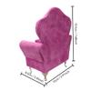 CONCISE 1/6 & 1/12 Scale Miniature Velvet Sofa w/Hidden Jewelry Box for Women 14+ Collectors Ring Earring Necklace Bracelet Trinket Storage - Pink Decor for Display & Dressing Tables view 4