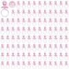 100 Pieces 2.75 Inch Plastic Pacifier for Baby Shower, Baby Shower Pacifier for Gender Reveal Party Decoration DIY Birthday Party Gift (Pink) view 1