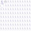 100 Pieces 2.75 Inch Plastic Pacifier for Baby Shower, Baby Shower Pacifier for Gender Reveal Party Decoration DIY Birthday Party Gift (Clear) view 1