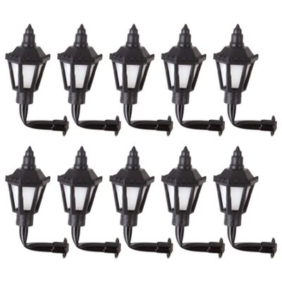 Housoutil 10pcs Miniature Led Wall Lamps for Mini House Decor Wall Lamp Model Set Miniature Light Decorative