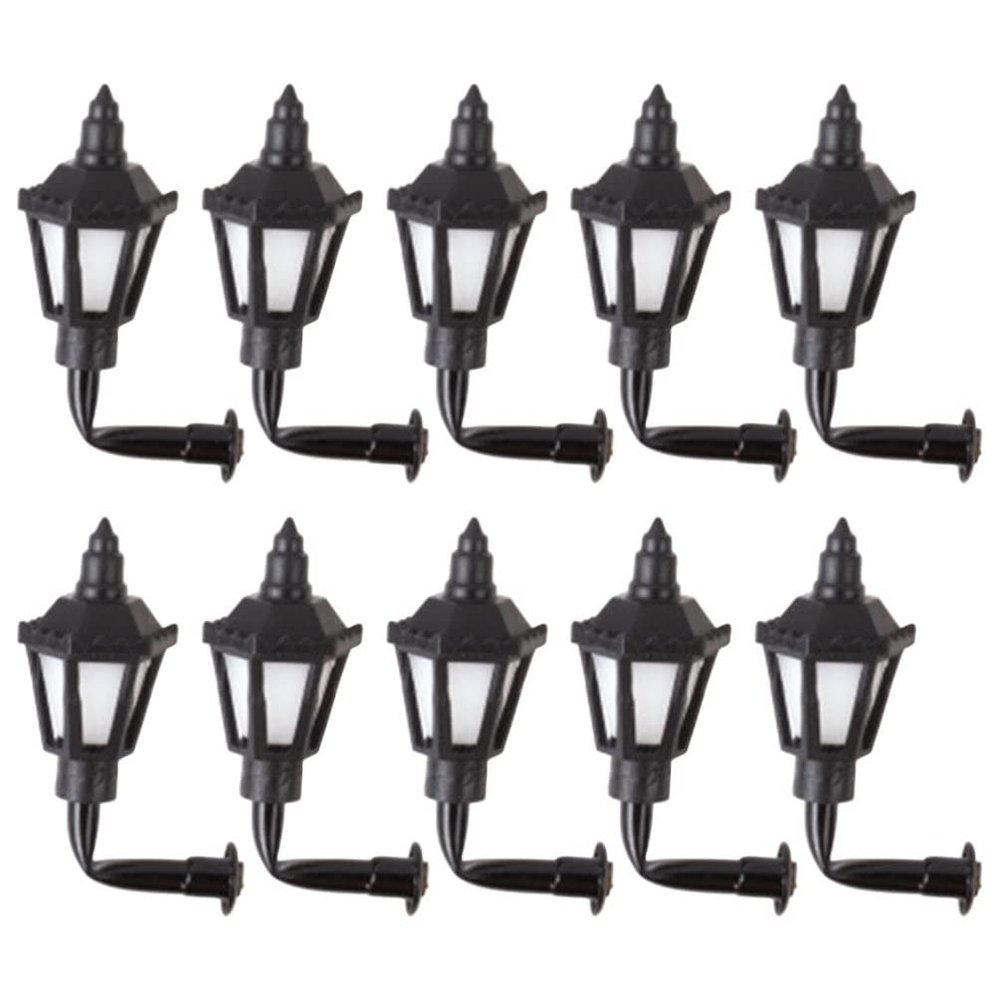 Housoutil 10pcs Miniature Led Wall Lamps for Mini House Decor Wall Lamp Model Set Miniature Light Decorative
