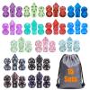 10mm Mini DND Dice Set,15 Sets Polyhedral RPG Dice (105pcs) for MTG,RPG,D&D Dungeons and Dragons Role Playing Game.(Transparent Glitter) view 1