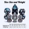 10mm Mini DND Dice Set,15 Sets Polyhedral RPG Dice (105pcs) for MTG,RPG,D&D Dungeons and Dragons Role Playing Game.(Transparent Glitter) view 2