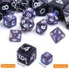 10mm Mini DND Dice Set,15 Sets Polyhedral RPG Dice (105pcs) for MTG,RPG,D&D Dungeons and Dragons Role Playing Game.(Transparent Glitter) view 3