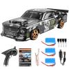 GoolRC RC Drift Car, 1:18 Scale Remote Control Car, 2.4GHz 4WD 30KM/H High Speed RC Racing Cars with LED Light Strip and 3 Batteries for Adults view 1