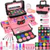 54 Pcs Kids Makeup Kit for Girls, Princess Real Washable Pretend Play Cosmetic Set Toys with Mirror, Birthday Gifts for 3 4 5 6 7 8 9 10 Years Old Girls Kids (Pink) view 1