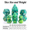 10mm Mini DND Dice Set,10 Sets Polyhedral RPG Dice (70pcs) for MTG,RPG,D&D Dungeons and Dragons Role Playing Game.(Two-Colour Swirl) view 2