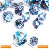 10mm Mini DND Dice Set,10 Sets Polyhedral RPG Dice (70pcs) for MTG,RPG,D&D Dungeons and Dragons Role Playing Game.(Two-Colour Swirl) view 3