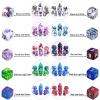 10mm Mini DND Dice Set,10 Sets Polyhedral RPG Dice (70pcs) for MTG,RPG,D&D Dungeons and Dragons Role Playing Game.(Two-Colour Swirl) view 4