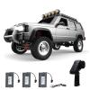 GoolRC RC Rock Crawler, 1:12 Scale Remote Control Car, 2.4Ghz 4WD Off Road RC Truck, All Terrains Climbing Vehicle, RC Car Gifts for Adults, Include 3 Batteries (Silver) view 1