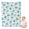 ARNOVIC Personalized Blanket with Sportsman Turtle Custom Baby Name Blanket for Girl Boy Sea Turtle Customized Baby Blanket with Name for Toddler Newborn, 40"x50" for Kids/Child - S view 1