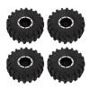 4Pcs 2.2 Inch Rc Tires,Strong Grip Wear Alloy Rubber Tire Kit For Scx10 Rr10 Wraith 90048 90018 Car Model Accessory view 1