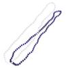 Anderson's Purple and White Beads, 33 Inches, Set of 24, Fan Gear, Birthdays, Homecoming, Game Days, Holidays, Sports Fan Gear,School Spirit, Football Cheerleader Accessories view 1
