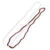 Anderson's Red and White Beads, 33 Inches, Set of 24, Fan Gear, Birthdays, Homecoming, Game Days, Holidays, Sports Fan Gear,School Spirit, Football Cheerleader Accessories view 1