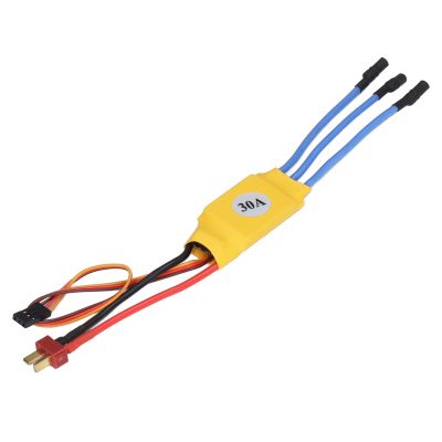 Brushless Motor ESC 30A 300000RPM High Speed Multi-Protection Auto Throttle Brushless Electronic Speed Controller for 2 Pole Internal Rotation Motor