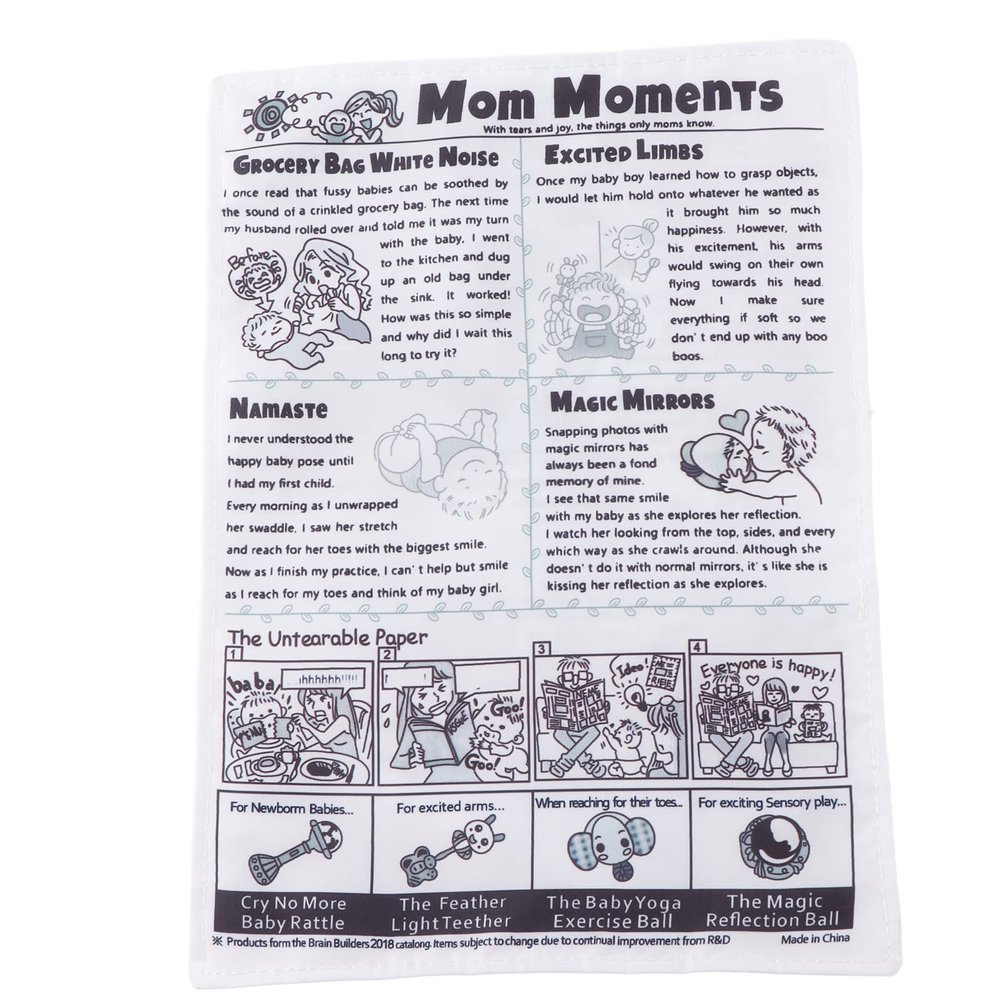 Cloth Newspaper,Infant Cloth Book Sound Paper Baby First Fabric Book Early Educational Interaction Newspaper
