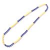 Anderson's Two-Tone Royal Blue and Yellow Beads, 33 Inches, Set of 24, Fan Gear, Birthdays, Homecoming, Game Days, Sports Fan Gear,School Spirit, Football Cheerleader Accessories view 1