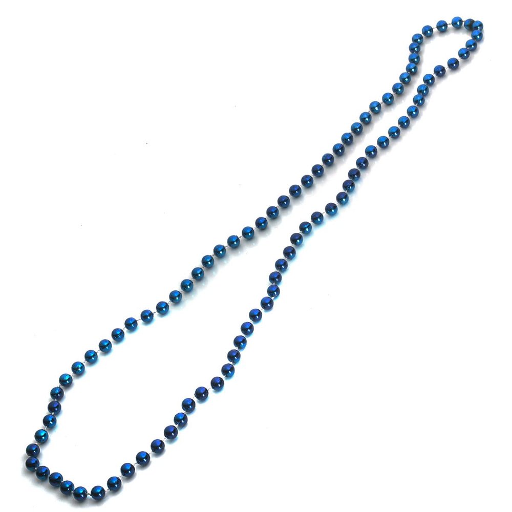 Anderson's Royal Blue Beads, 33 Inches, Set of 24, Fan Gear, Birthdays, Homecoming, Game Days, Holidays, Sports Fan Gear,School Spirit, Football Cheerleader Accessories