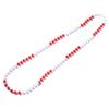 Anderson's Two-Tone Red and White Beads, 33 Inches, Set of 24, Fan Gear, Birthdays, Homecoming, Game Days, Sports Fan Gear,School Spirit, Football Cheerleader Accessories view 1