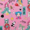 Alexander Henry Nicole Prints 8876 B Hot Pink Tokyo Dream Anime view 1