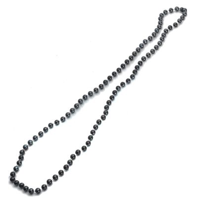 Anderson's Round Black Beads, 33 Inches, Set of 24, Fan Gear, Birthdays, Homecoming, Game Days, Holidays, Sports Fan Gear,School Spirit, Football Cheerleader Accessories