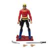 Boss Fight Studio Hero H.A.C.K.S. Flash Gordon Comic Book Action Figure  Highly Articulated Collectible Figurine & Accessories Including Pistols, Sword, Belt, Holster Sheath, & Display Stand  1:18 view 2