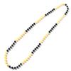 Anderson's Two-Tone Black and Yellow Beads, 33 Inches, Set of 24, Fan Gear, Birthdays, Homecoming, Game Days, Sports Fan Gear,School Spirit, Football Cheerleader Accessories view 1