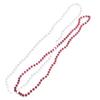 Anderson's Maroon and White Beads, 33 Inches, Set of 24, Fan Gear, Birthdays, Homecoming, Game Days, Holidays, Sports Fan Gear, School Spirit, Football Cheerleader Accessories view 1