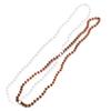 Anderson's Orange and White Beads, 33 Inches, Set of 24, Fan Gear, Birthdays, Homecoming, Game Days, Holidays, Sports Fan Gear,School Spirit, Football Cheerleader Accessories view 1