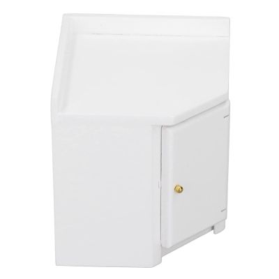 1:12Mini Dollhouse Corner Cabinet, Dollhouse Corner Cabinet Decorative Robust Exquisite Craftsmanship Simulated Mini Kitchen Cabinet