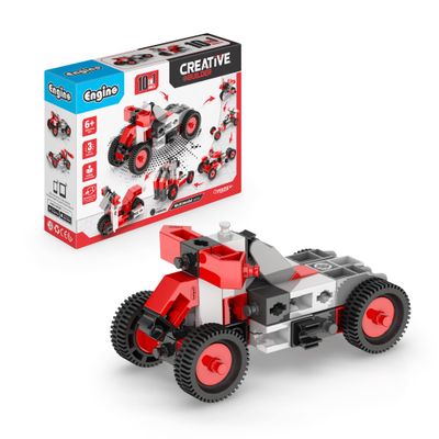 Engino- Creative Builder Building Toys, 10 Multimodel Set, STEM Engineering Kit, Construction Toys for Kids 6+, Gifts for Boys & Girls, Learning & Education Set, STEM Projects