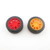 10pcs Toys Car Wheels 30mm Rubber Tire for DIY Model Toy Accessories (Orange) view 3