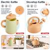 BUYGER Kids Play Kitchen Toys Accessories, Pretend Play Cooking Cookware Set Kitchen Pots and Pans Utensils Playset Christmas Gifts for Kids Girls Boys Toddler Ages 3-5+ Years Old view 2