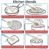 BUYGER Kids Play Kitchen Toys Accessories, Pretend Play Cooking Cookware Set Kitchen Pots and Pans Utensils Playset Christmas Gifts for Kids Girls Boys Toddler Ages 3-5+ Years Old view 4