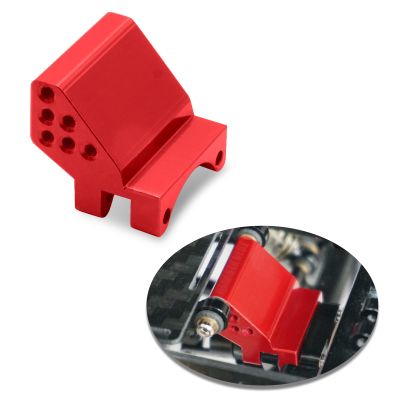 OGRC Adjustable Height Rear Axle Truss Upper Link Mount Aluminum Alloy Link Bracket for Axial SCX24 C10 JLU Gladiator Bronco Upgrade Part (Red)