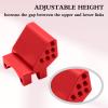 OGRC Adjustable Height Rear Axle Truss Upper Link Mount Aluminum Alloy Link Bracket for Axial SCX24 C10 JLU Gladiator Bronco Upgrade Part (Red) view 3