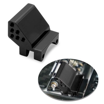 OGRC Adjustable Height Rear Axle Truss Upper Link Mount Aluminum Alloy Link Bracket for Axial SCX24 C10 JLU Gladiator Bronco Upgrade Part (Black)