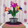 SUMAG Appearing Potted Flower Tray Magic Tricks Feather Flower Appearing Magic for Magicians Stage Illusions Gimmicks Mentalism Props view 1