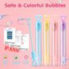 TOY Life 36 Pcs Bubbles Party Favors Valentines for Kids Classroom Mini Bubble Wands Bulk with Valentines Day Cards for Kids School Gift Exchange Birthday Valentines Goodie Bag Stuffer Fillers view 2