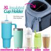 Swanoo Stroller Caddy Organizer With Cup Holder, Non-Slip Straps, Bag for Phone, Pet Accessories, Universal Fits Uppababby Vista v2 Wonderfold Wagon, Doona and More view 4