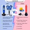 Punching Bag for Kids - 5' 3" Ninja Inflatable Punching Bag Combo Kit with Kids Boxing Gloves, a Pump and Repair Kit. Boxing Bag for Immediate Bounce Back. Birthday (Blue) view 4