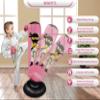 Pink Inflatable Punching Bag for Kids Complete with Boxing Gloves and Pump. for immediate Bounce Back for Practicing Mixed Martial Arts, Boxing, Taekwondo, Karate. Perfect Toy for Girls 4-12 view 3