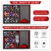 Grajar DND Dice Tray and Tower: Portable Dice Storage with Lid for Dungeons and Dragons, D&D, RPG, MTG & Table Games (Red) view 2