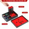 Grajar DND Dice Tray and Tower: Portable Dice Storage with Lid for Dungeons and Dragons, D&D, RPG, MTG & Table Games (Red) view 3
